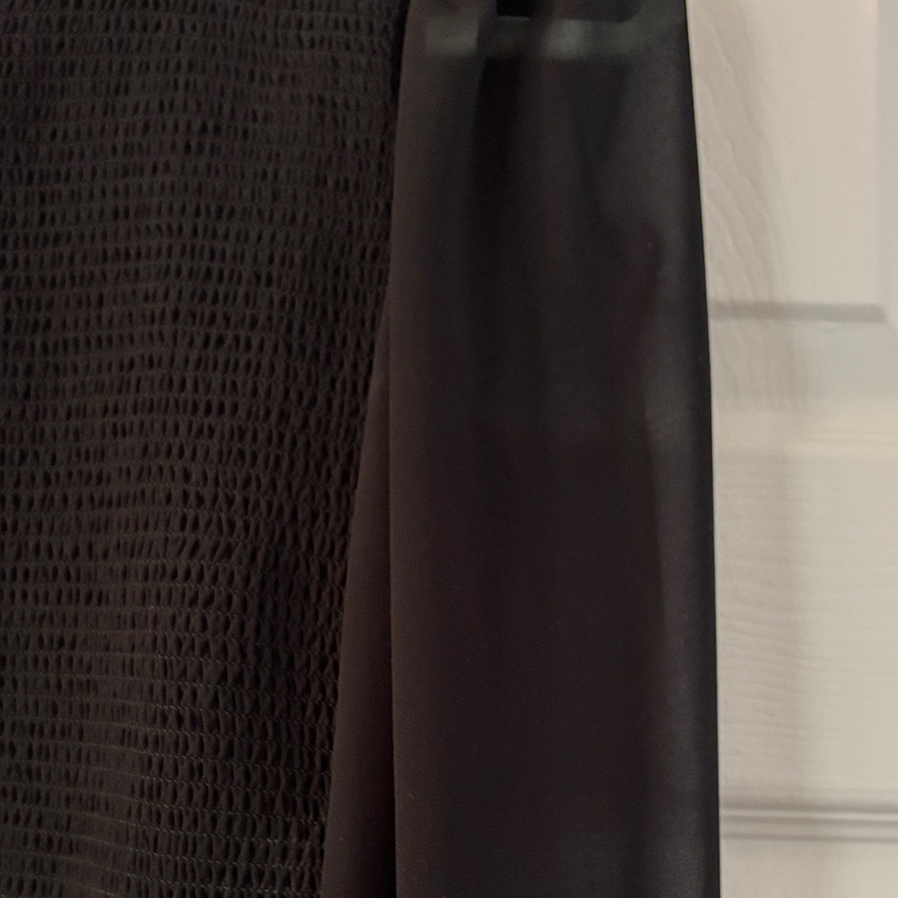 Wilfred Black Sheer Long Sleeve Blouse - Picture 4 of 5